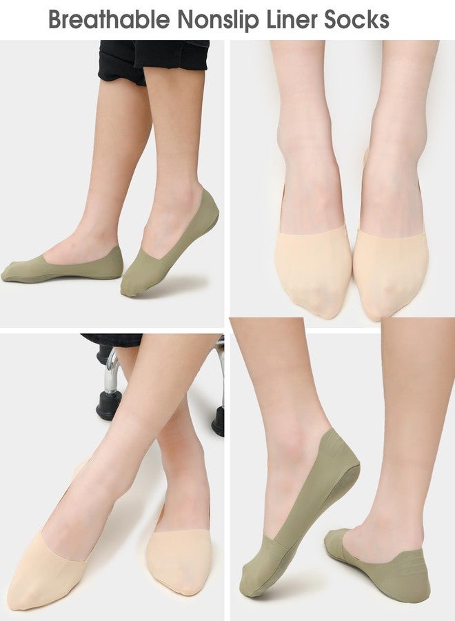 ShinyMatch 20 Pairs No Show Socks Womens for Flats Loafers Thin Low Cut Liner Non Slip Invisible Socks Size 5-9(Multicolor) - Image 5